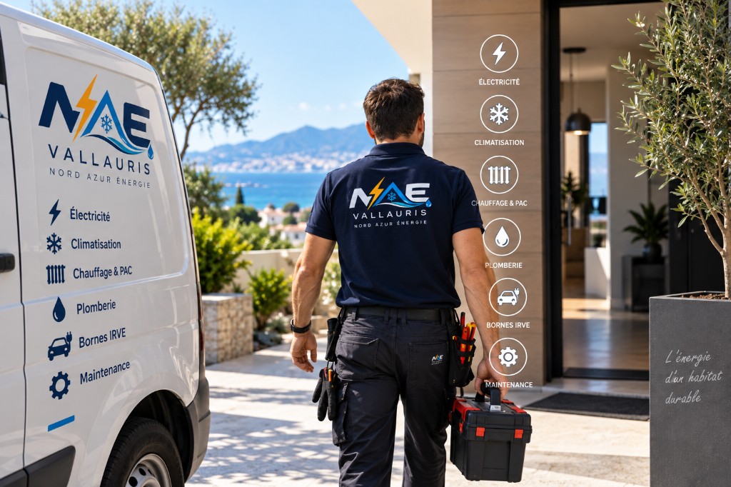 Technicien NAÉ en intervention de maintenance avec le fourgon